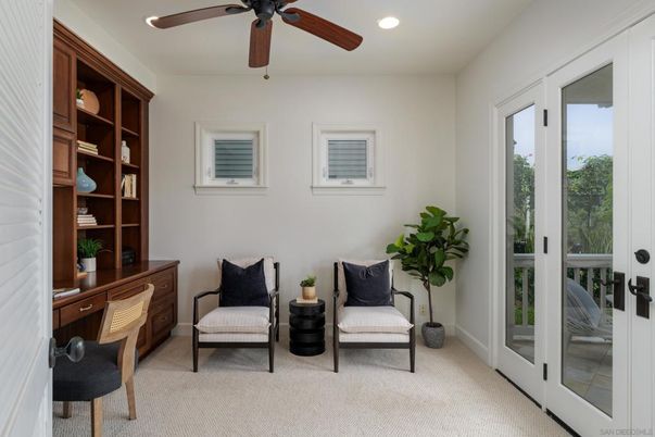 Home Office, Interior, Recessed Lighting