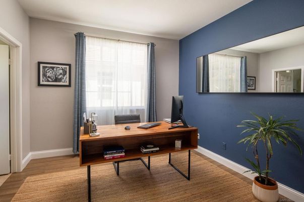 Home Office, Interior, Wood Texture Flooring