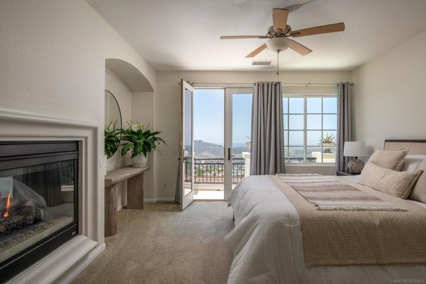 Bedroom, Fireplace, Interior, Water