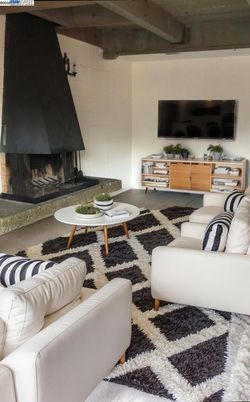 Fireplace, Interior, Living room, Wooden Beams