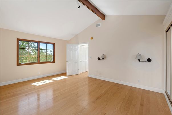 Empty room, Interior, Wooden Beams, Wood Texture Flooring