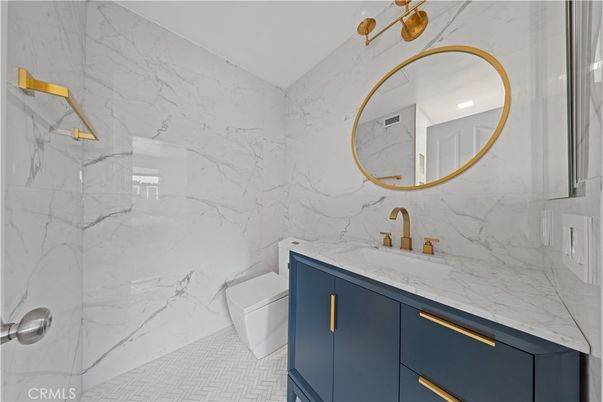 Bathroom, Interior, Marble Walls