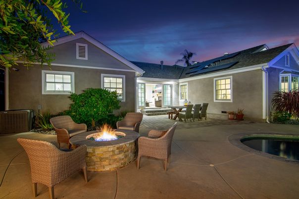 Exterior, Pool, Solar Panels