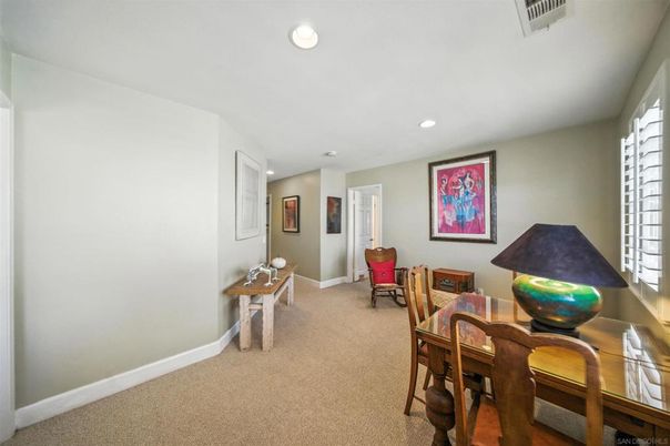 Dining room, Interior, Recessed Lighting