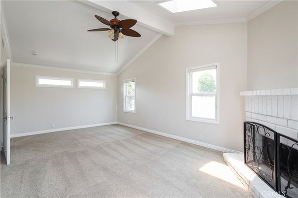 Empty room, Fireplace, Interior