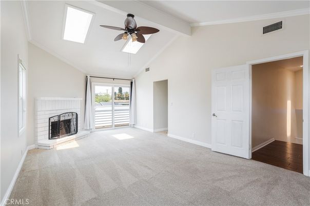 Empty room, Fireplace, Interior, Wood Texture Flooring