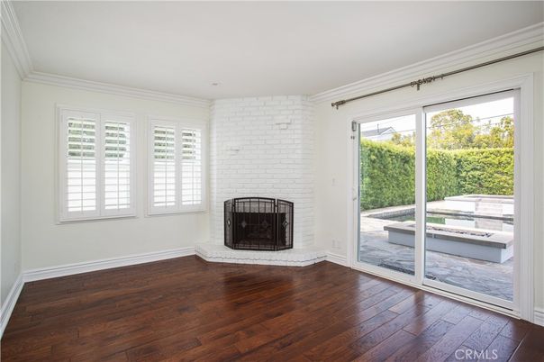 Empty room, Fireplace, Interior, Wood Texture Flooring