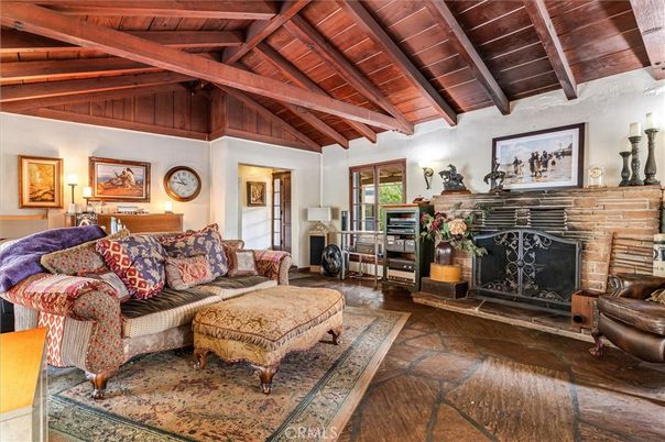 Fireplace, Interior, Living room, Wooden Beams, Wooden Ceilings, Wood Texture Flooring