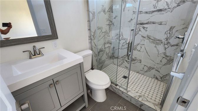 Bathroom, Glass Shower, Interior, Marble Walls
