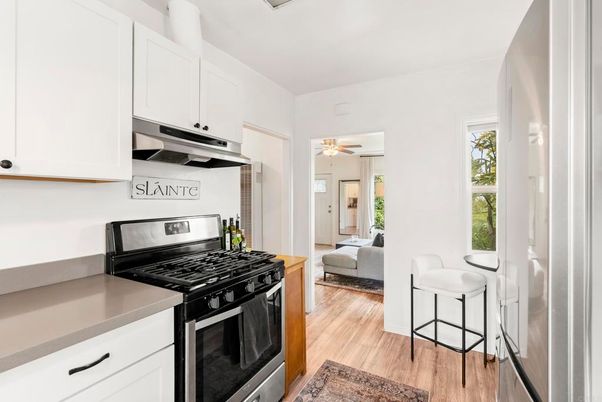 Interior, Kitchen, Living room, Wood Texture Flooring
