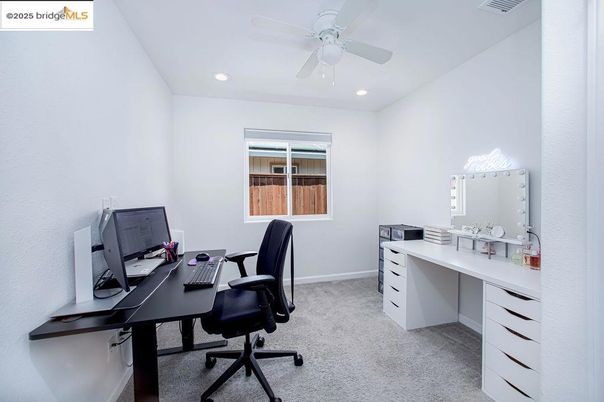 Home Office, Interior, Recessed Lighting