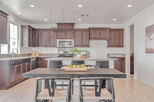 Interior, Kitchen, Pendant Lights, Recessed Lighting, Stainless Steel Appliances
