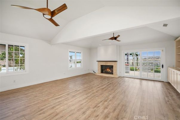 Empty room, Fireplace, Interior, Wood Texture Flooring