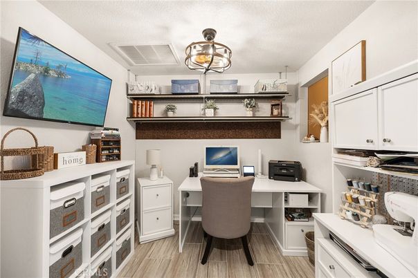 Home Office, Interior, Wood Texture Flooring