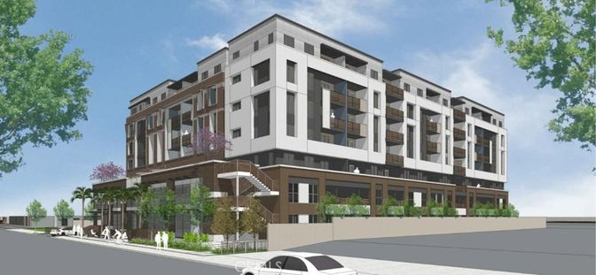 Exterior, Facade, Condo Building