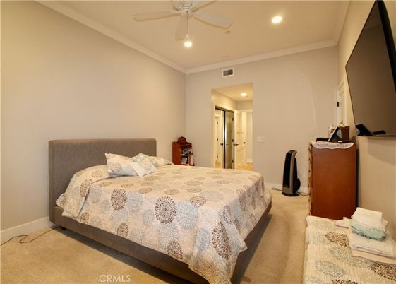 Bedroom, Interior, Recessed Lighting