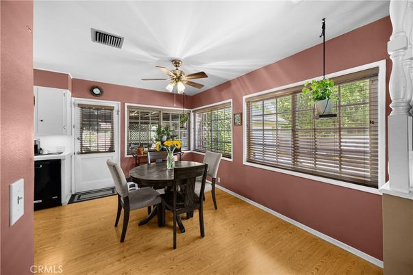 Dining room, Interior, Wood Texture Flooring