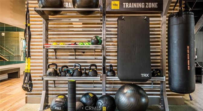 Fitness Equipment, Interior, Wood Texture Flooring