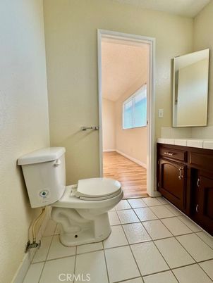 Bathroom, Interior, Tile Countertops, Wood Texture Flooring