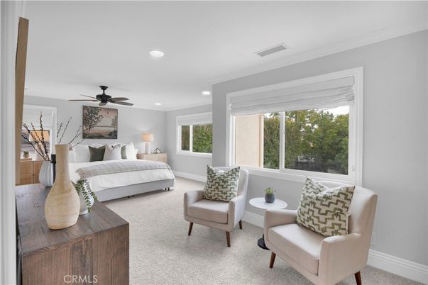 Bedroom, Interior, Recessed Lighting