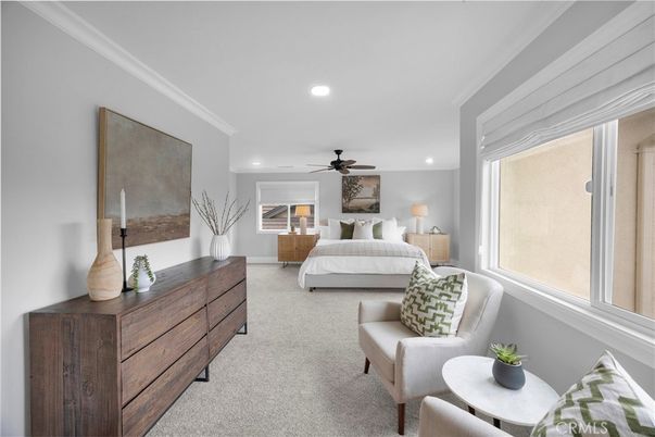 Bedroom, Interior, Recessed Lighting