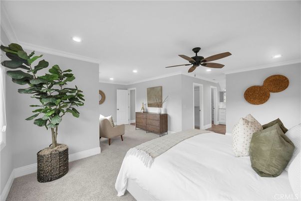 Bedroom, Interior, Recessed Lighting