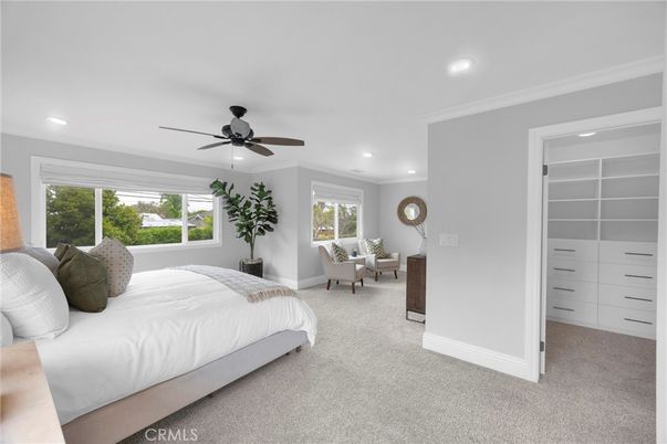 Bedroom, Interior, Recessed Lighting