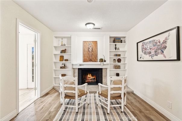 Fireplace, Interior, Wood Texture Flooring