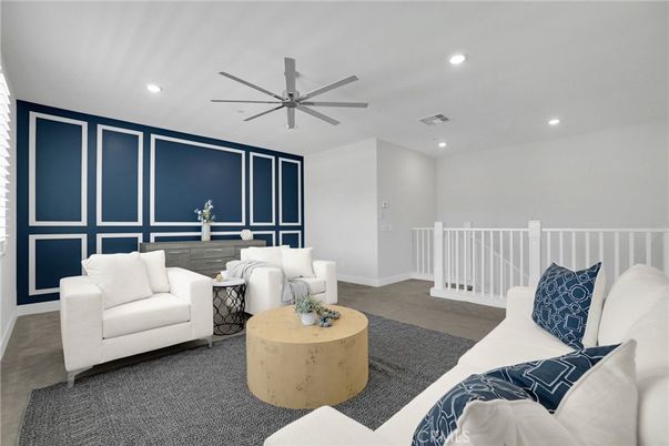 Interior, Living room, Recessed Lighting
