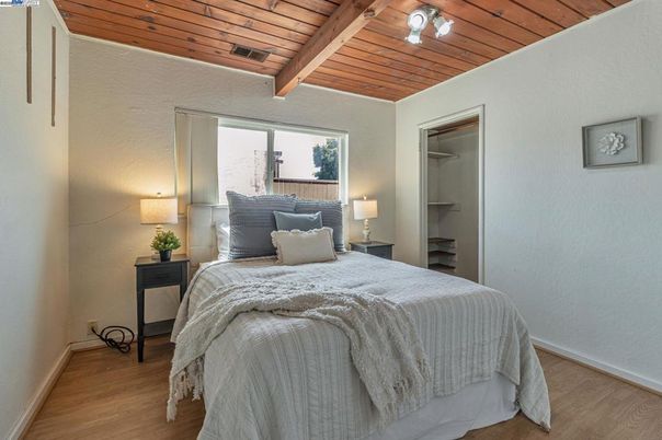 Bedroom, Interior, Wooden Beams, Wooden Ceilings, Wood Texture Flooring