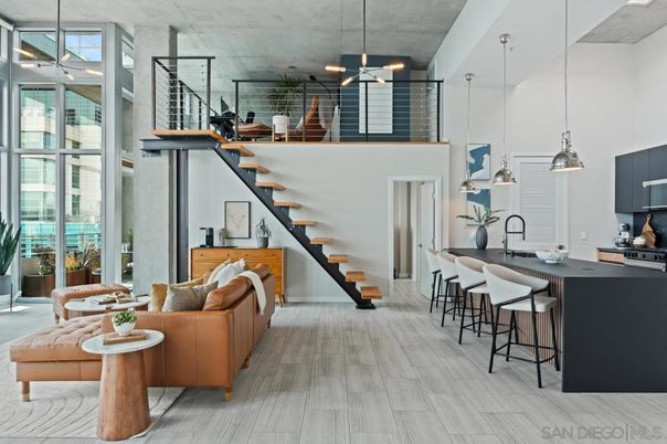 Interior, Kitchen, Pendant Lights, Wood Texture Flooring