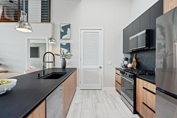 Interior, Kitchen, Pendant Lights, Stainless Steel Appliances
