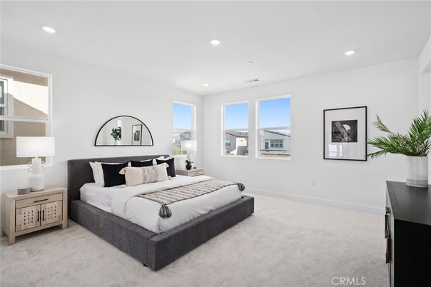 Bedroom, Interior, Recessed Lighting