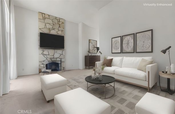 Fireplace, Interior, Living room, Stone Walls, Wood Texture Flooring