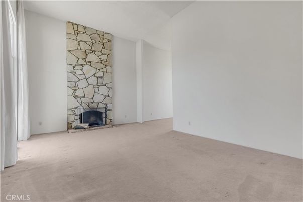 Empty room, Fireplace, Interior, Stone Walls