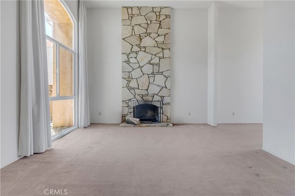 Empty room, Fireplace, Interior, Stone Walls