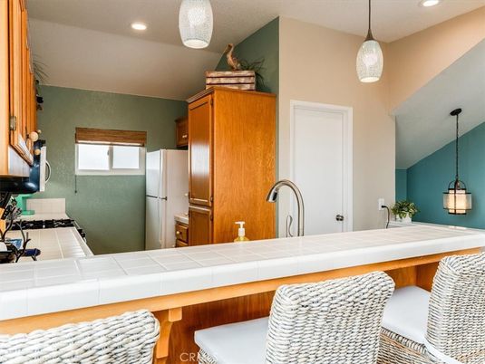 Interior, Kitchen, Pendant Lights, Recessed Lighting, Tile Countertops