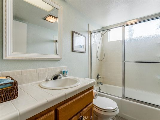 Bathroom, Glass Shower, Interior, Tile Countertops
