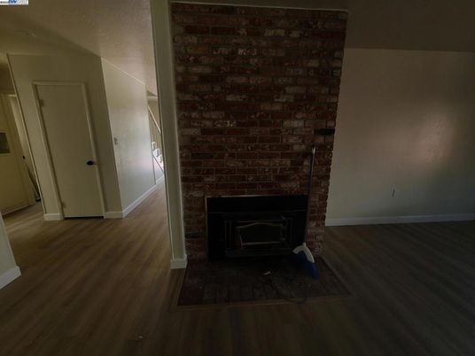Fireplace, Interior, Wood Texture Flooring