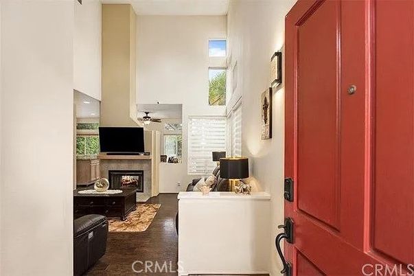 Fireplace, Interior, Living room, Wood Texture Flooring
