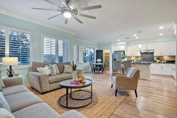 Dining room, Interior, Kitchen, Living room, Pendant Lights, Recessed Lighting, Wood Texture Flooring