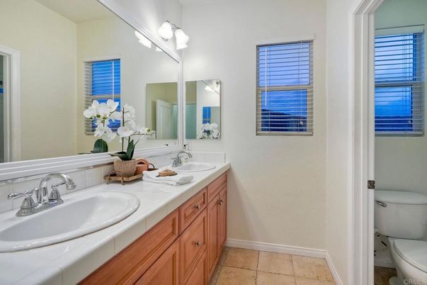 Bathroom, Dual Sink Vanities, Interior, Tile Countertops