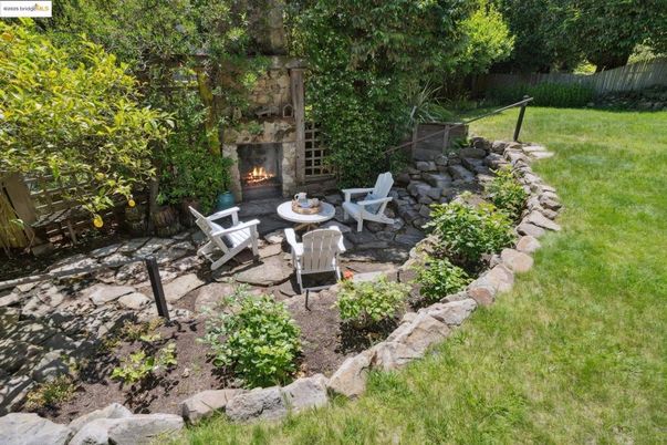 Backyard, Exterior, Fireplace