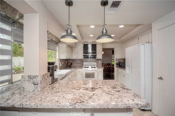 Interior, Kitchen, Pendant Lights, Recessed Lighting, Stainless Steel Appliances