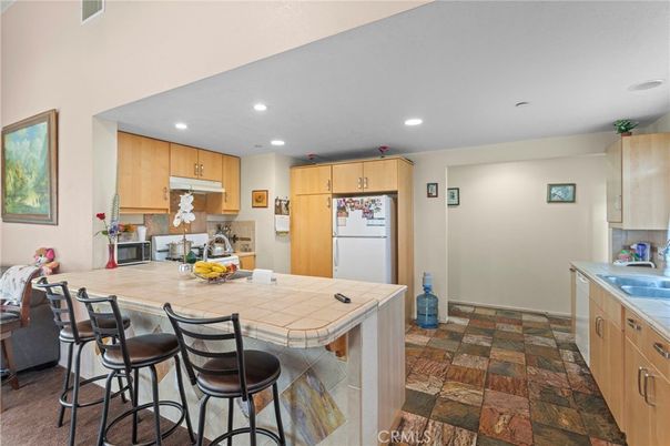 Interior, Kitchen, Recessed Lighting, Tile Countertops