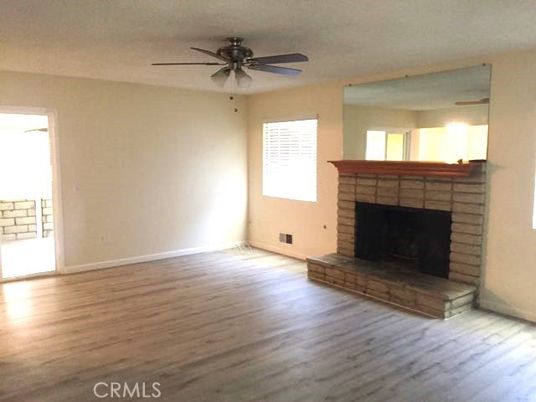 Empty room, Fireplace, Interior, Wood Texture Flooring