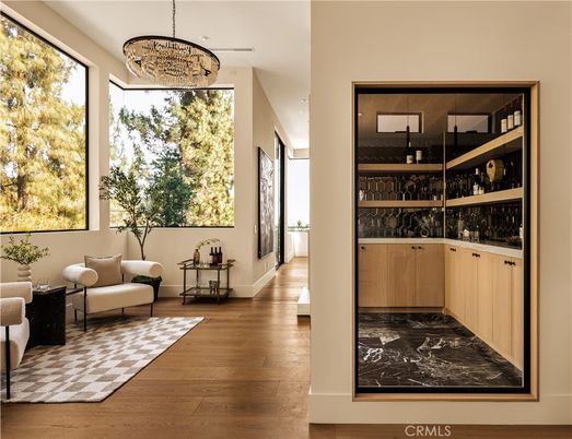 Chandelier, Interior, Wood Texture Flooring