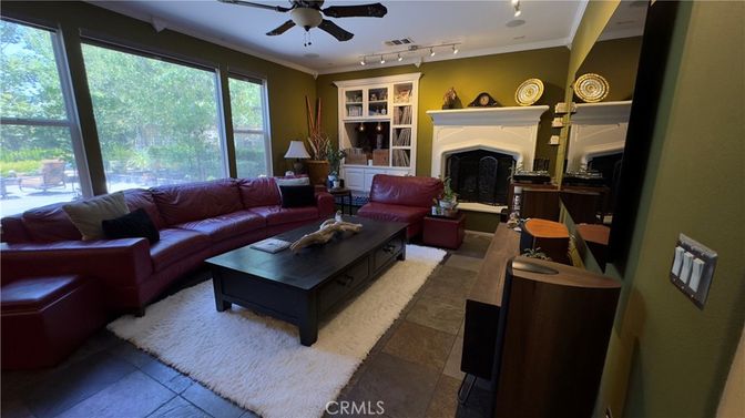 Fireplace, Interior, Living room, Recessed Lighting