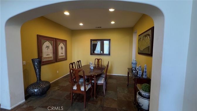 Dining room, Interior, Recessed Lighting