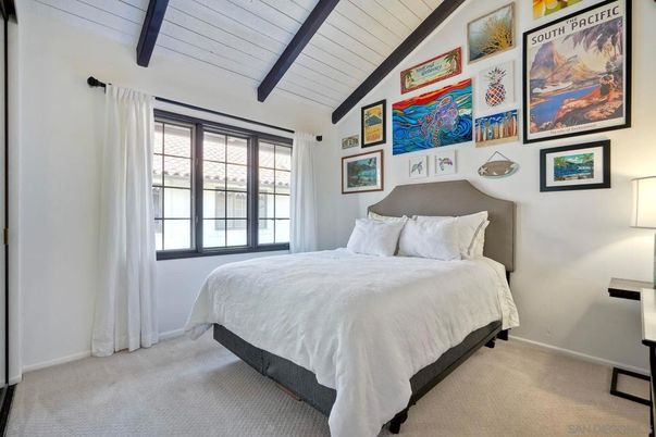 Bedroom, Interior, Wooden Beams
